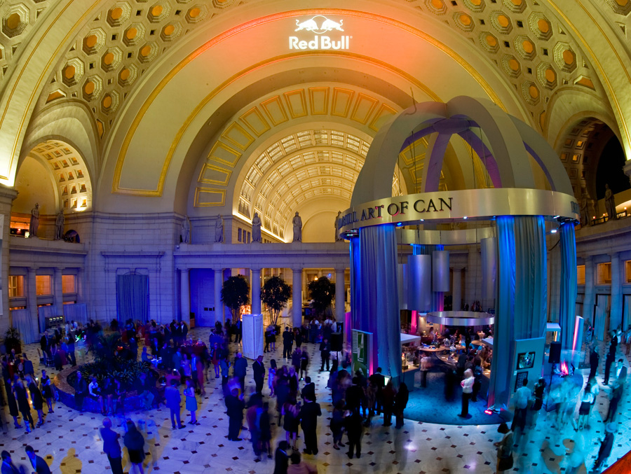 Red Bull Art of Can public exhibit at Union Station.