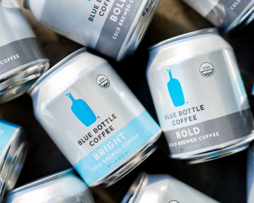Blue Bottle Coffee miniature cans