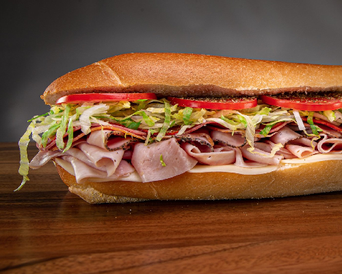 Jersey Mike's cured meats sandwich.