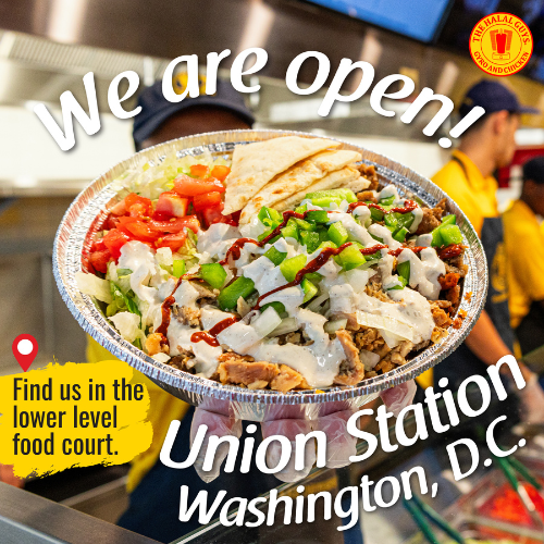 The Halal Guys Grand Opening! Union Station D.C.