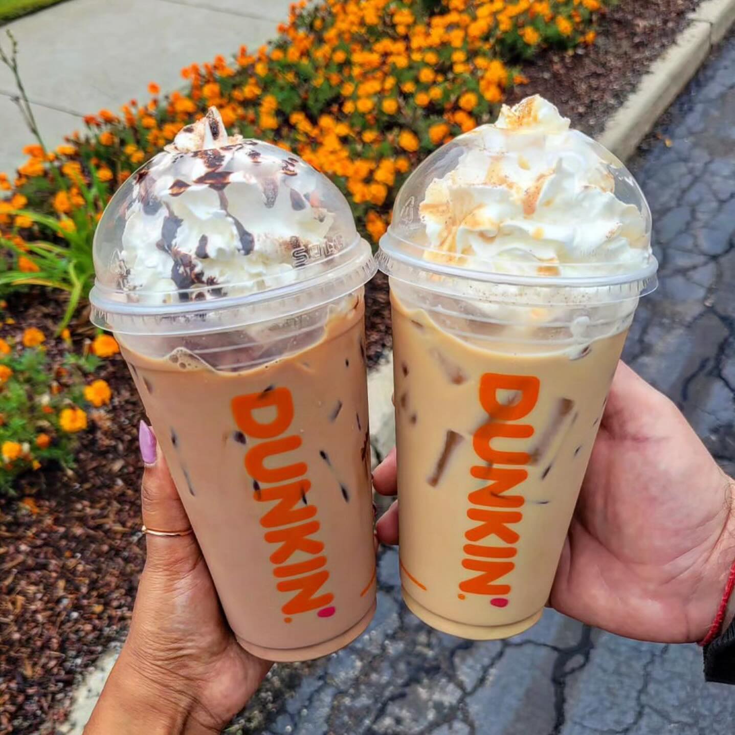 Dunkin Donuts fall themed drinks