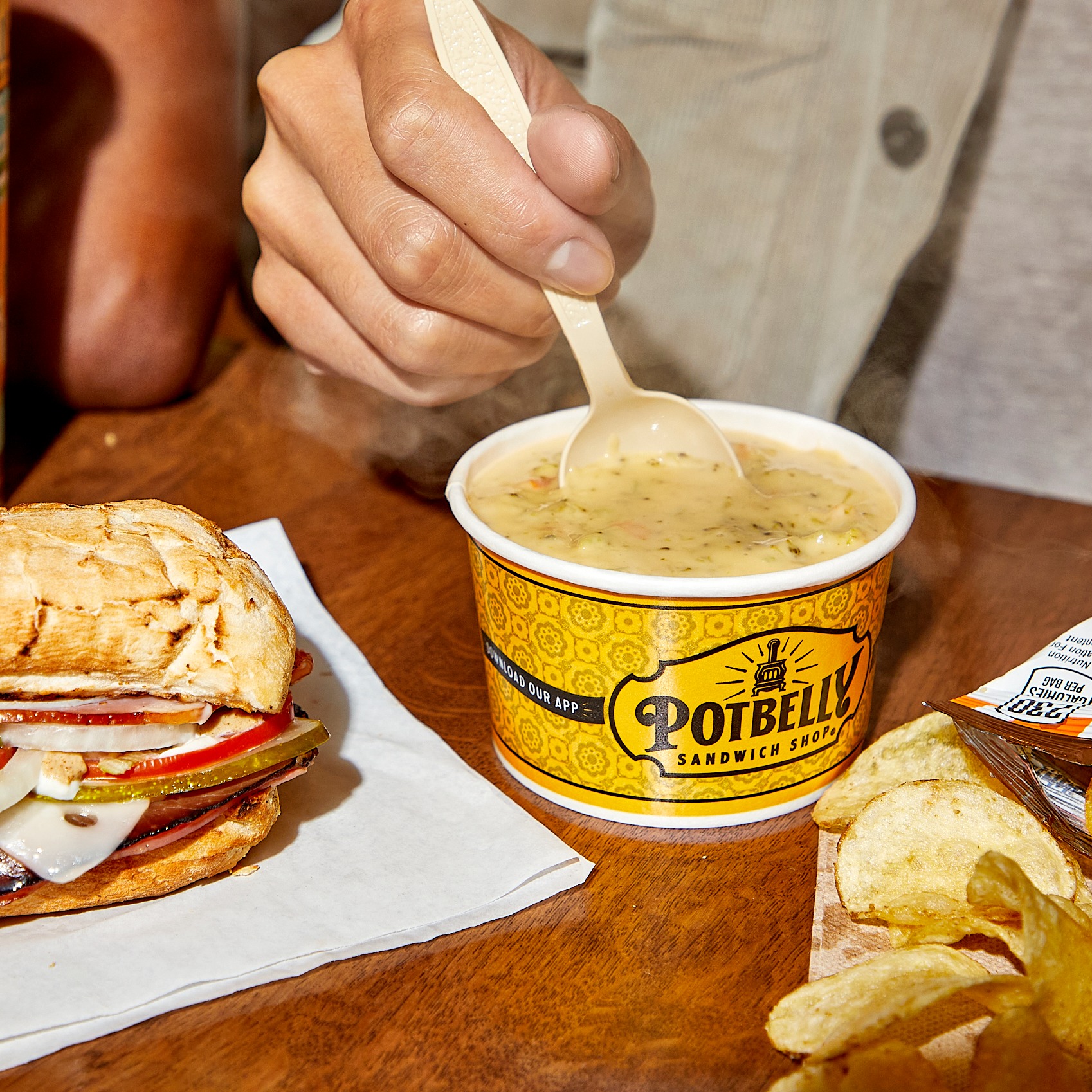 Potbelly sandwich and soup